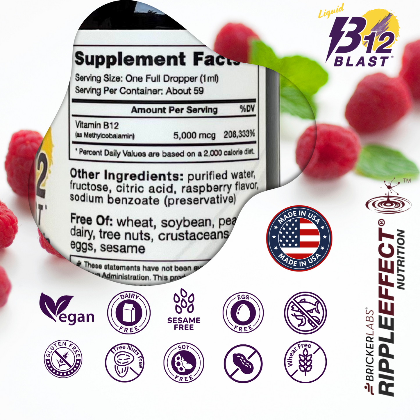 B-12 Blast® Liquid Methylcobalamin