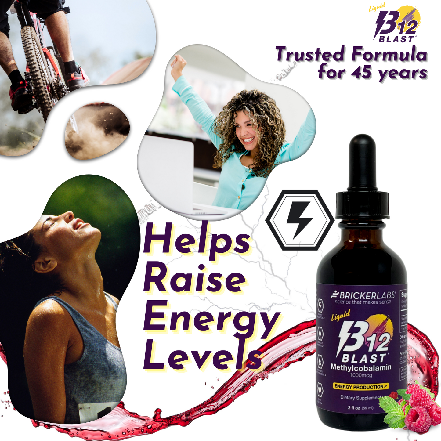 B-12 Blast® Liquid Methylcobalamin 1000mcg  liquid vitamin B12