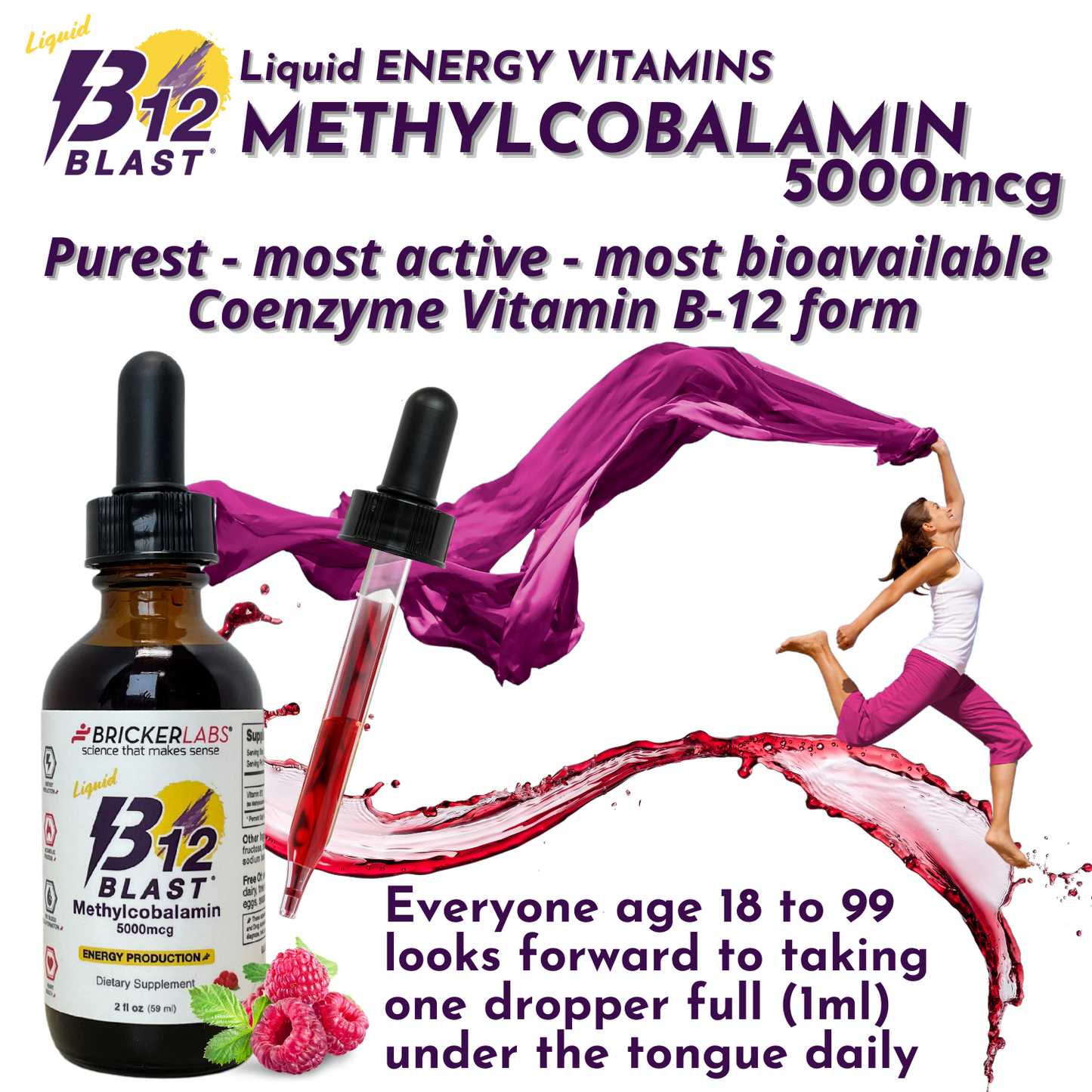 B-12 Blast® Liquid Methylcobalamin