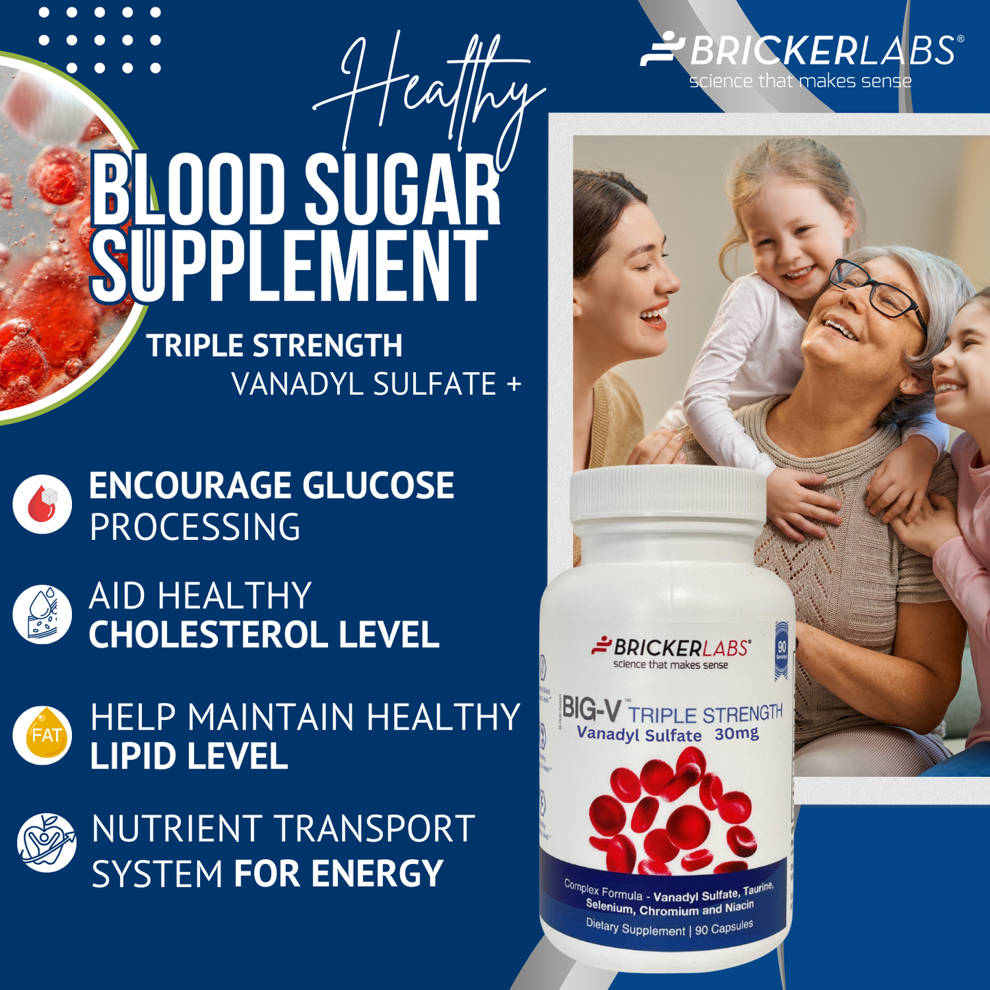 Big-V™ Triple Strength Healthy Blood Sugar Supplement