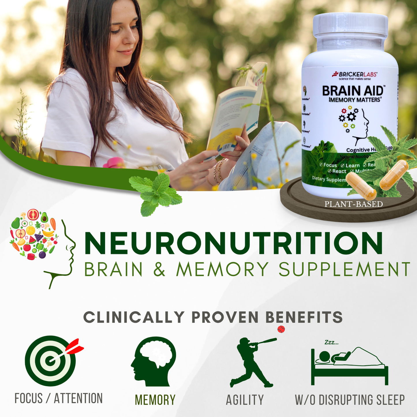 Brain Aid™ Memory Matters with Neumentix Brain Health Supplement