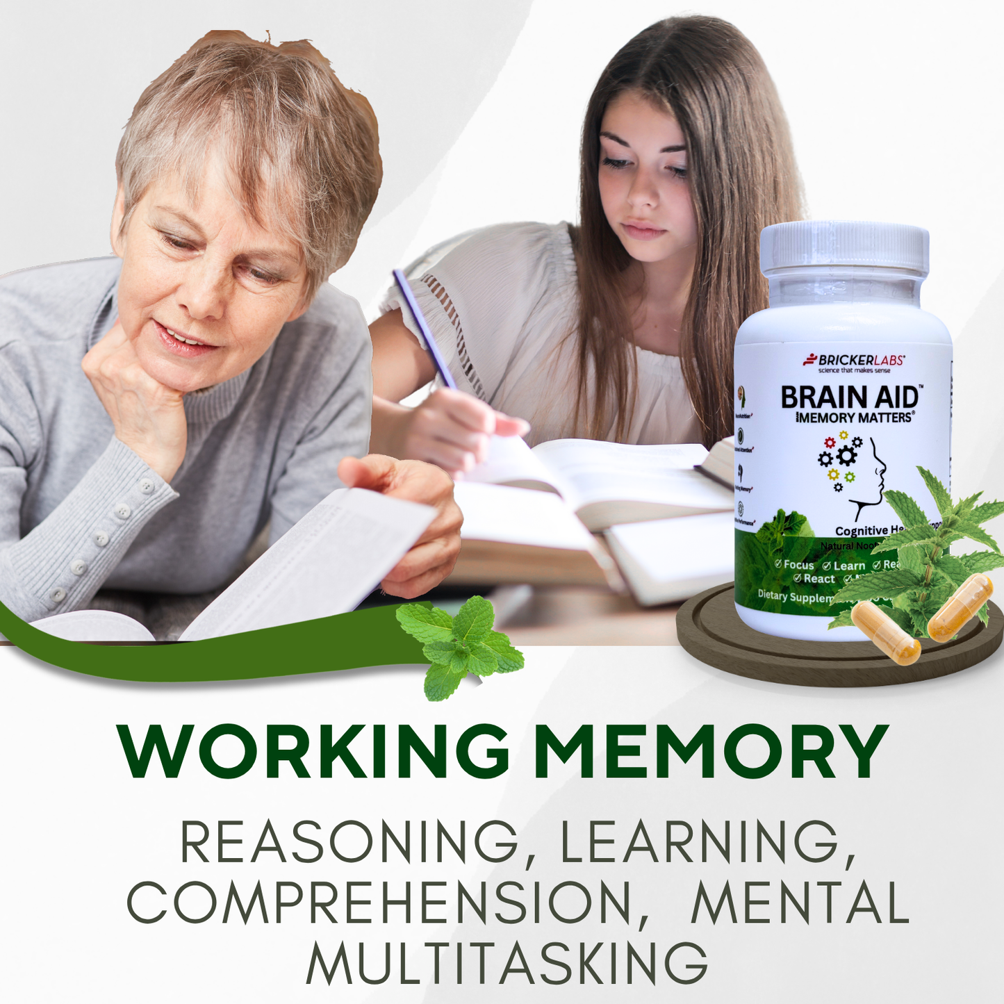 Brain Aid™ Memory Matters with Neumentix Brain Health Supplement