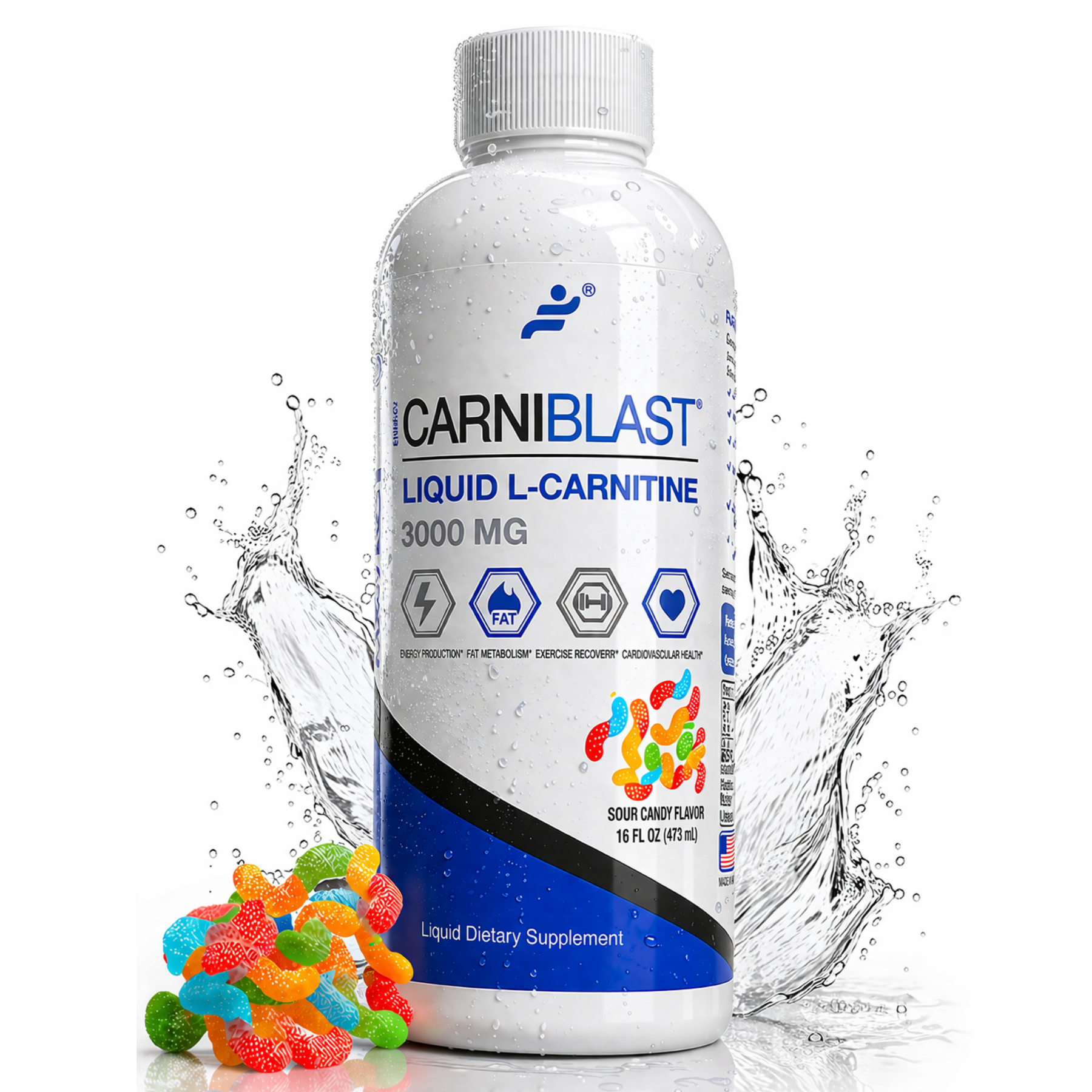 Bricker Labs Carniblast Liquid L-Carnitine 3000mg plus GBB Bricker Labs Carniblast Liquid L-Carnitine 3000mg plus GBB