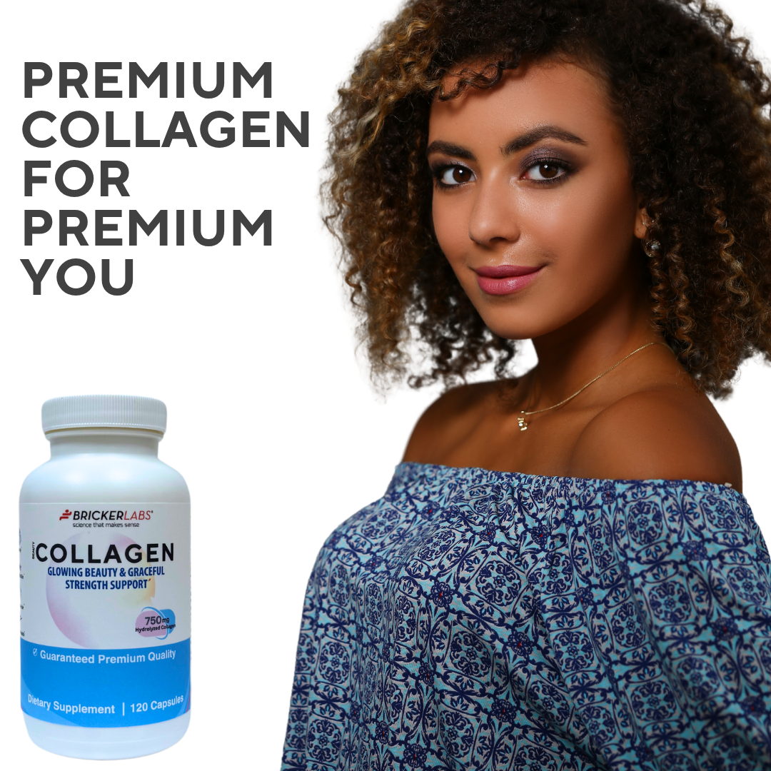Collagen for Men & Women - Type I, III Hydrolyzed Collagen Supplement 750mg, 1 collagen capsule daily - 120 servings