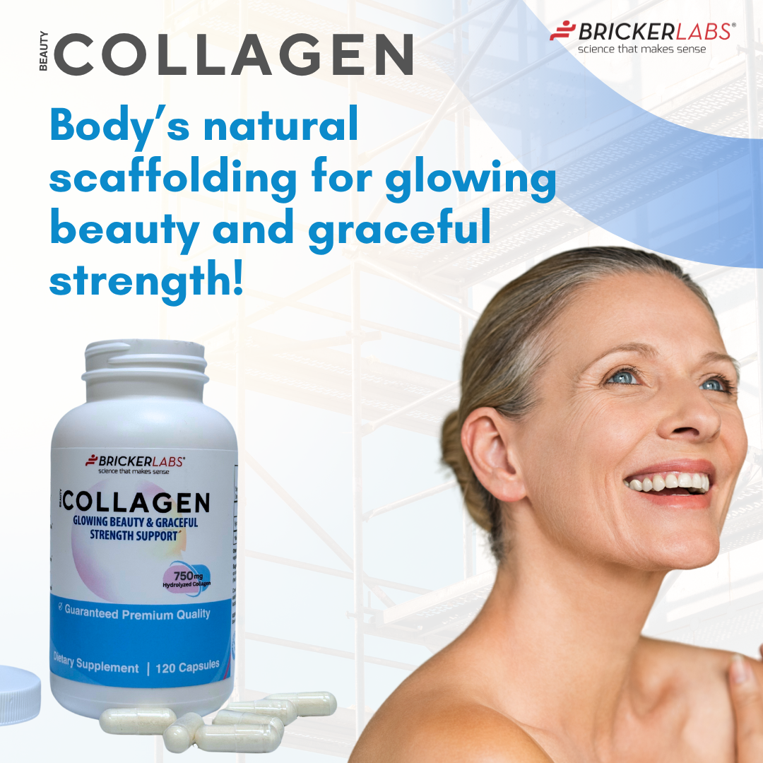 Collagen for Men & Women - Type I, III Hydrolyzed Collagen Supplement 750mg, 1 collagen capsule daily - 120 servings