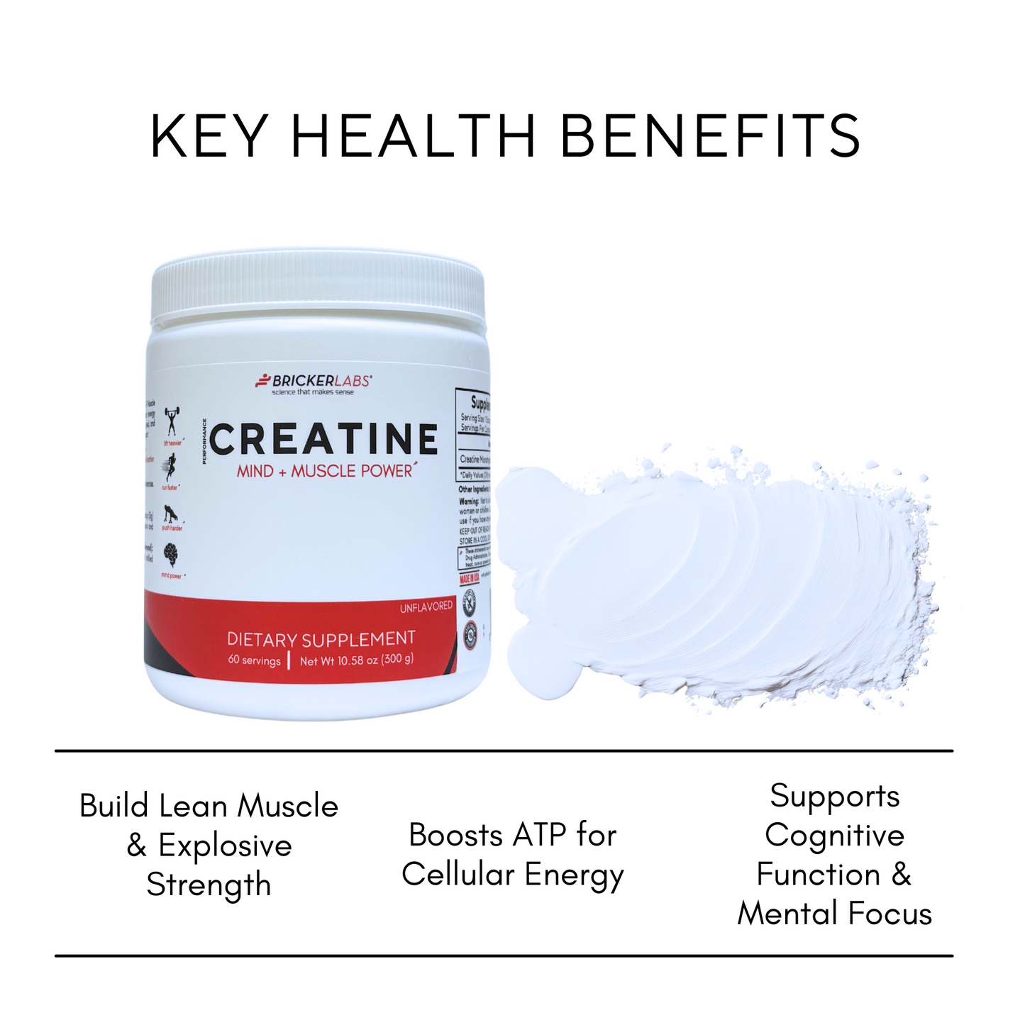 Creatine Monohydrate Powder – 5g per serving