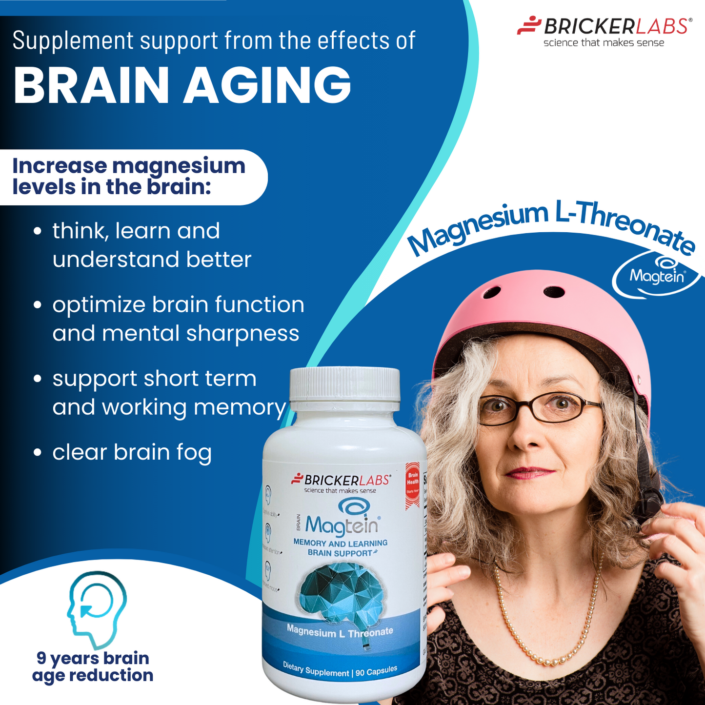 MAGTEIN® │Magnesium L Threonate - Memory and Learning Brain Health Supplement