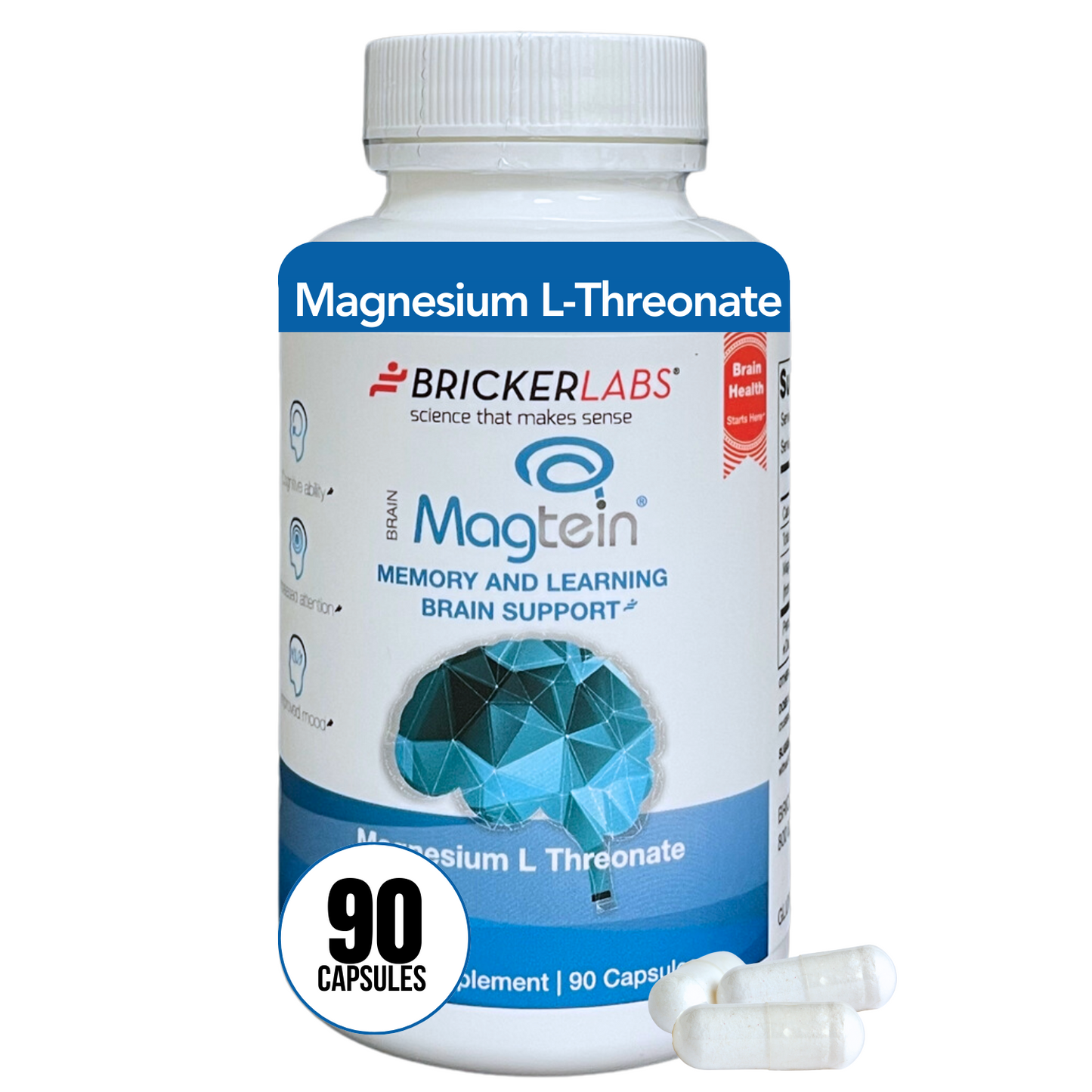 MAGTEIN® │Magnesium L Threonate - Memory and Learning Brain Health Supplement