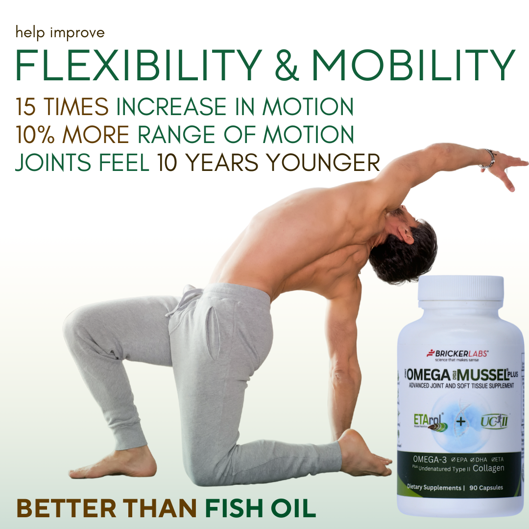 Omega Cyclo-Mussel Plus™ | Premium NZ Green Lipped Mussel plus UC-II 90ct