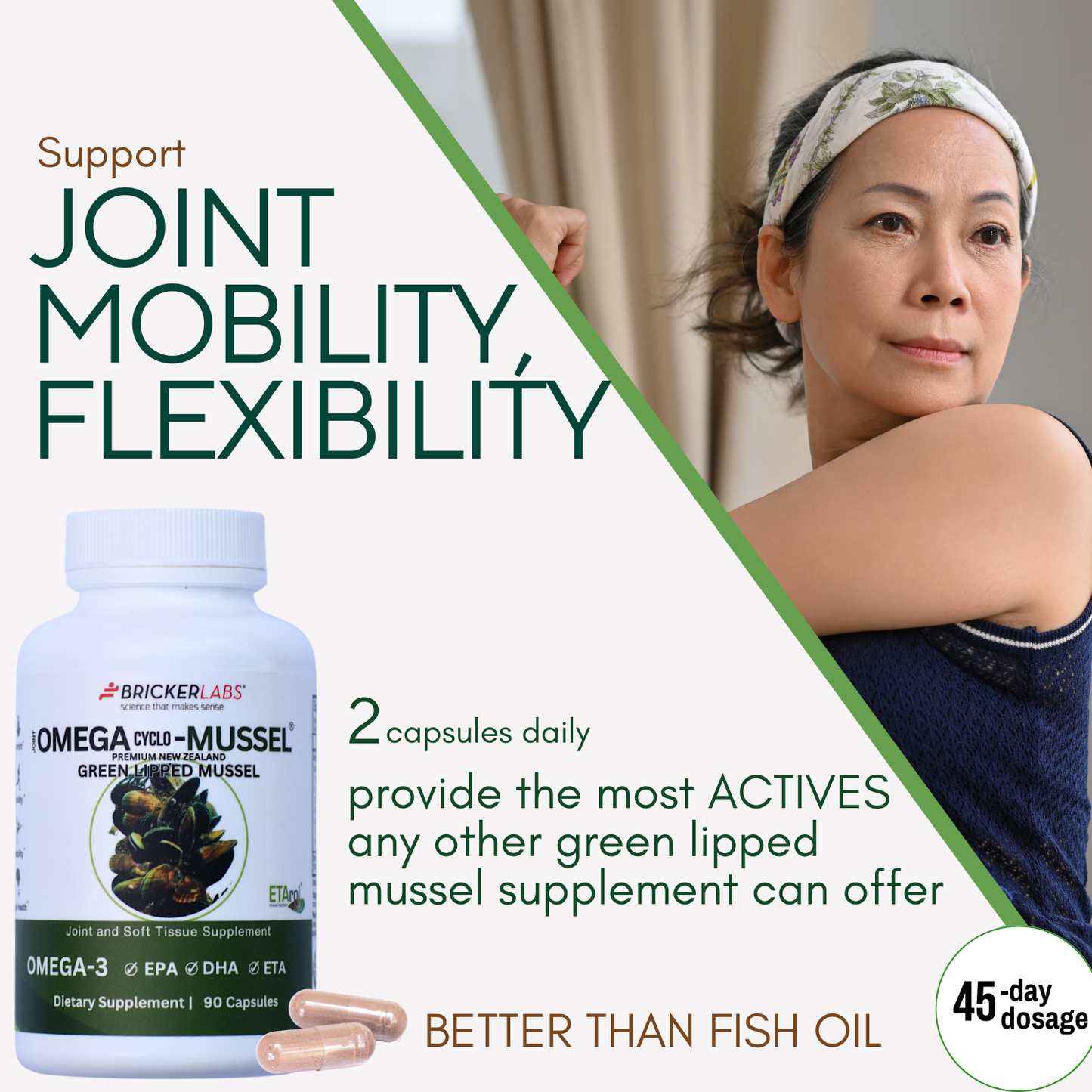 Omega Cyclo - Mussel │Premium New Zealand Green Lipped Mussel Joint Health Supplement