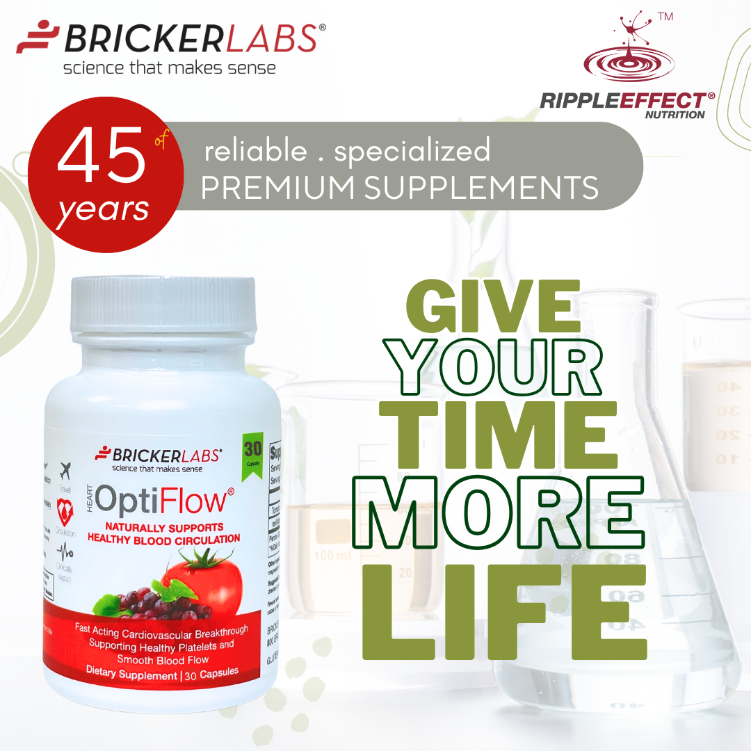 OptiFlow Blood Circulation Vitamins, Naturally Supports Healthy Blood Flow. Blood Optimizer Supplement