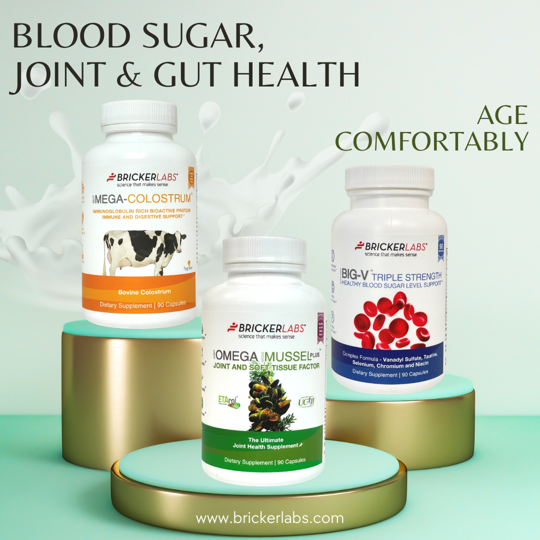 Vital Bundle - Age Comfortably | Blood Sugar, Joint and Gut Health