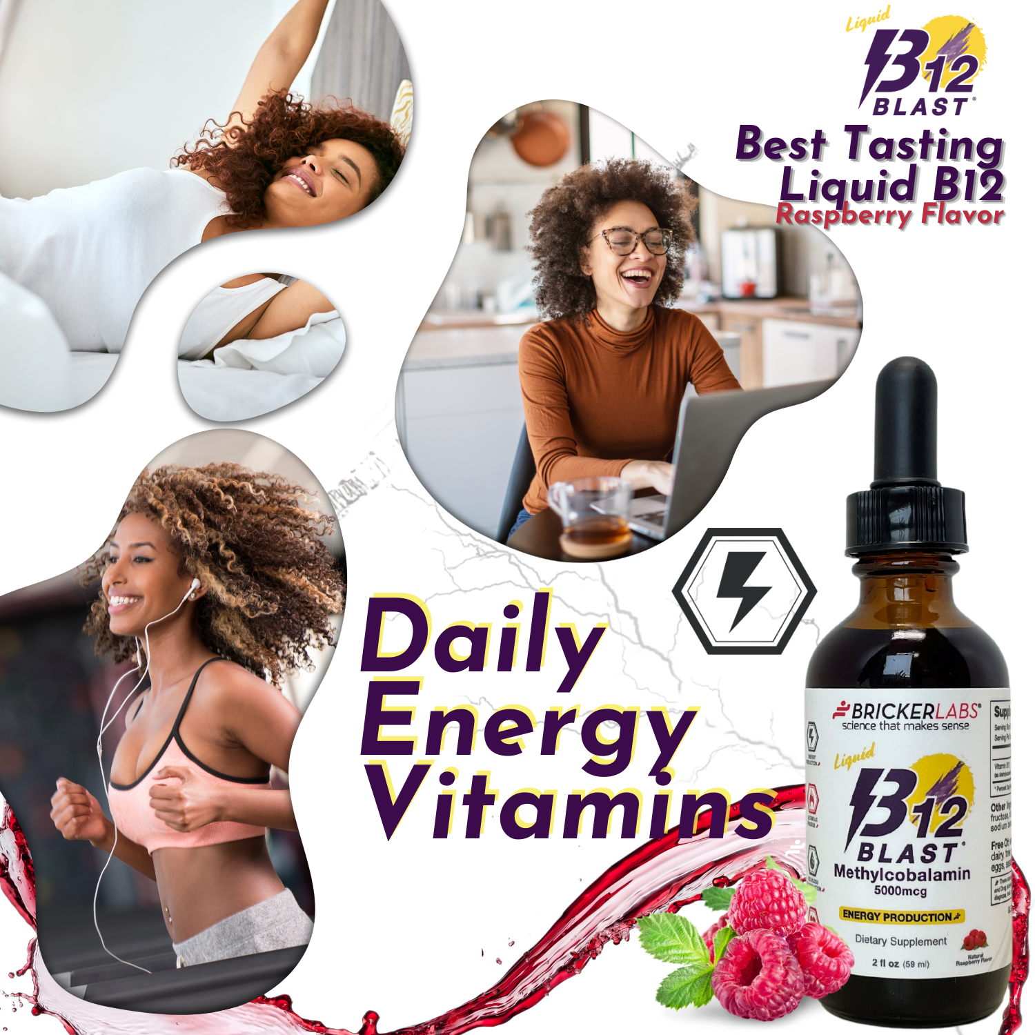 B-12 Blast Methylcobalamin. Liquid vitamin B12 methyl. Energy Vitamins Bricker Labs B-12 Blast Methylcobalamin. Liquid vitamin B12 methyl. Energy Vitamins Bricker Labs