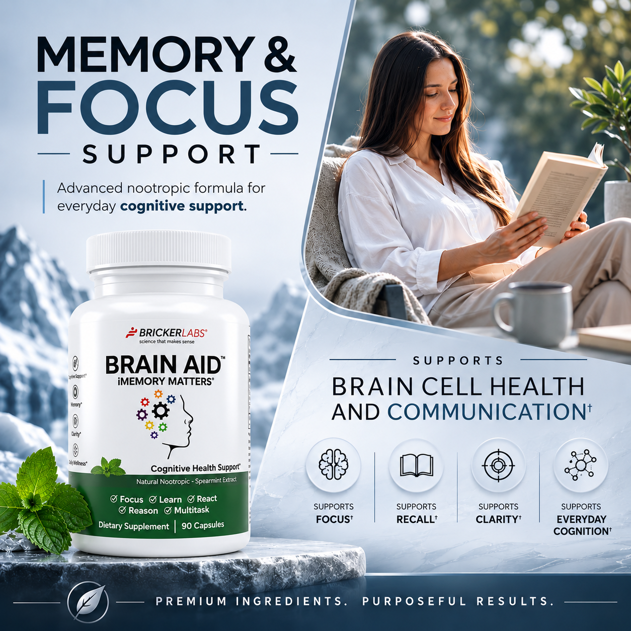 Brain Aid™ Memory Matters with Neumentix Brain Health Supplement