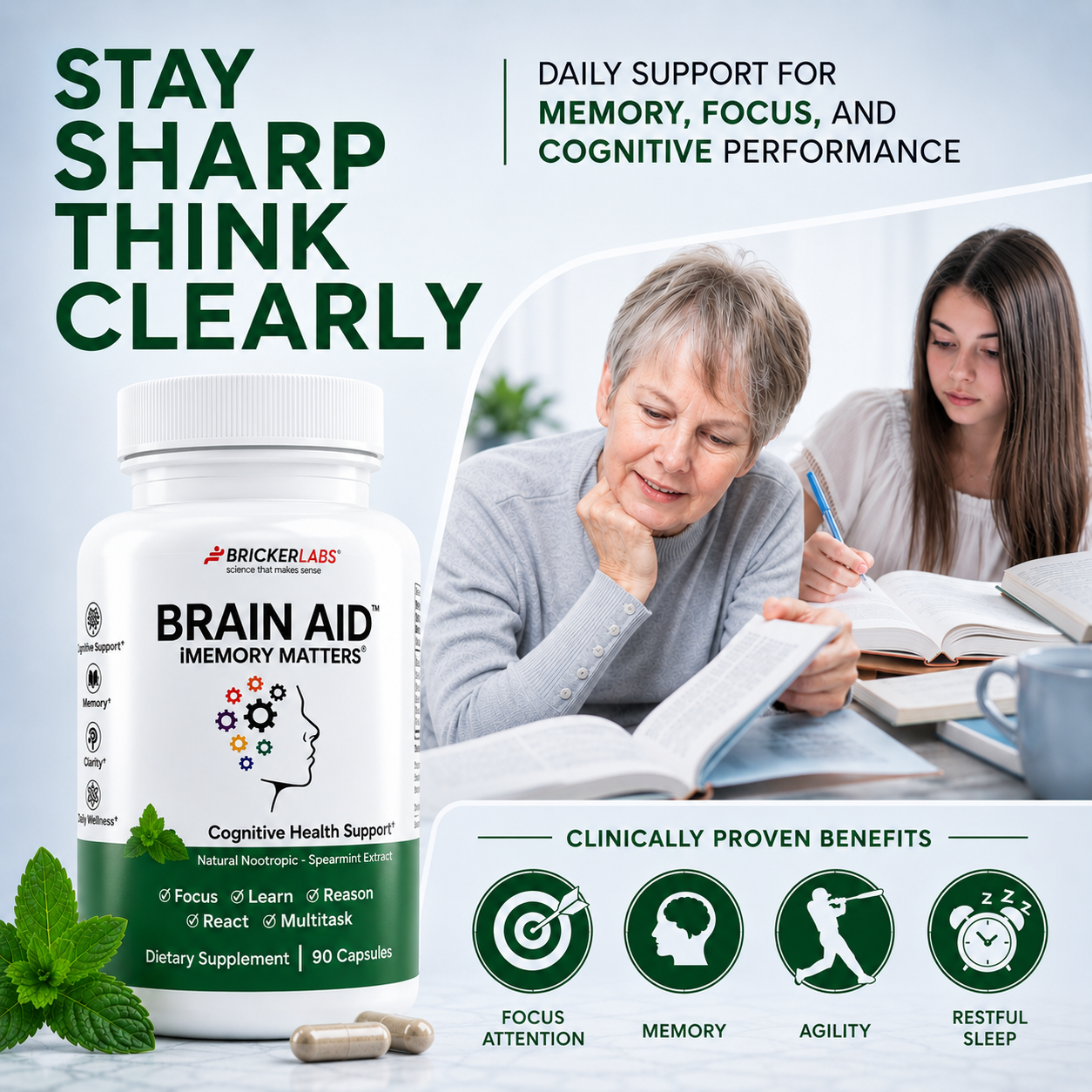 Brain Aid™ Memory Matters with Neumentix Brain Health Supplement