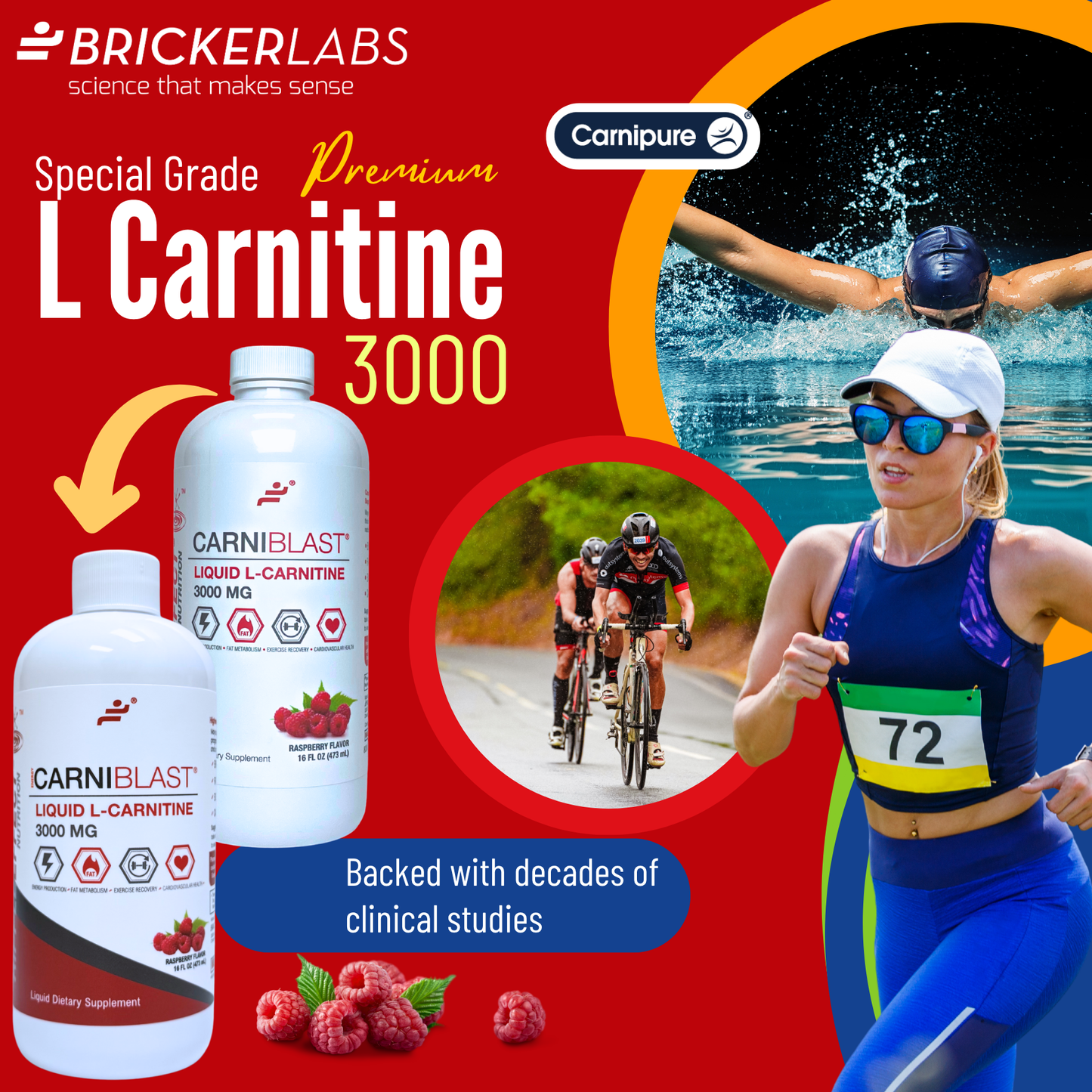 CarniBlast®  Liquid L-Carnitine 3000mg Energy Supplement