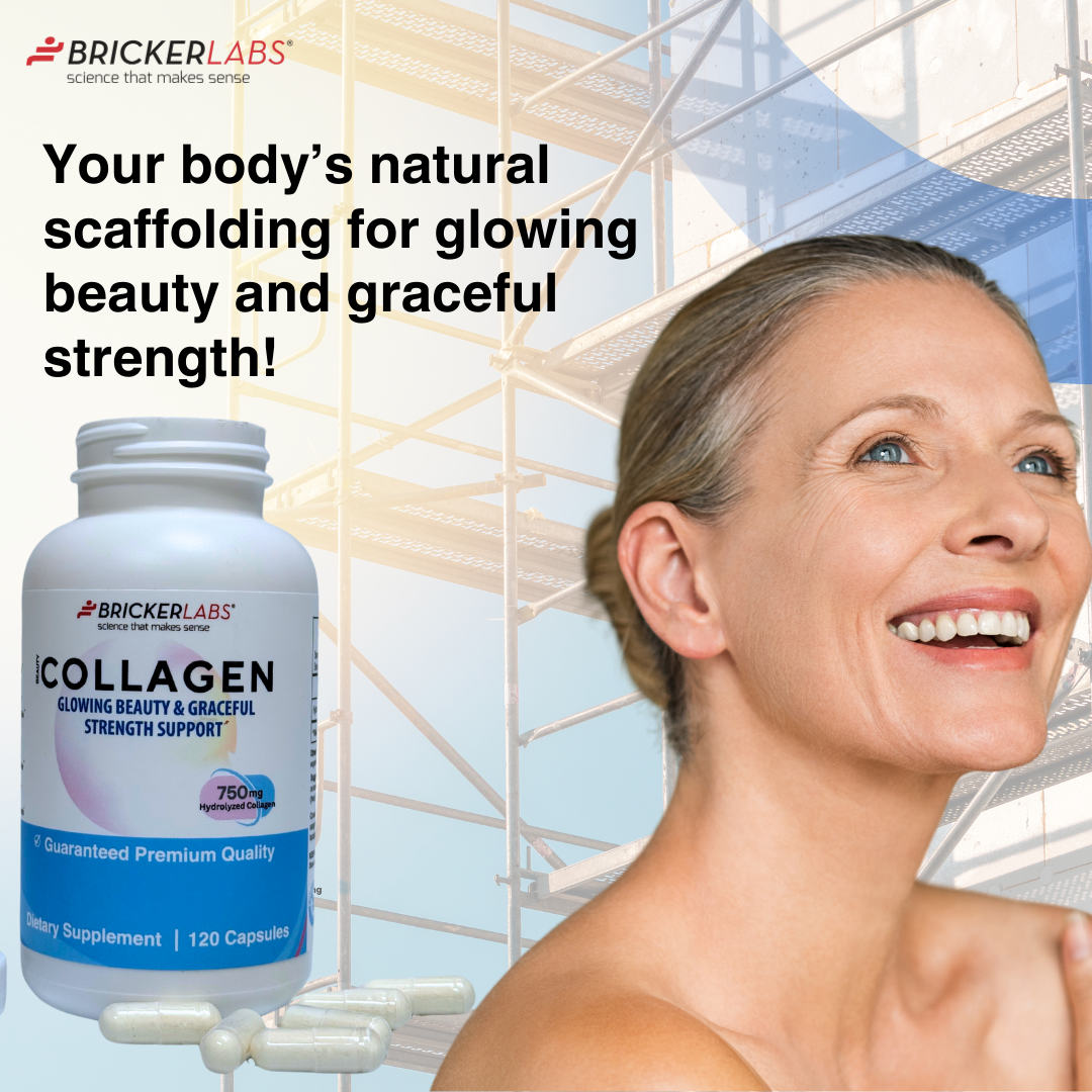 Collagen for Men & Women - Type I, III  Hydrolyzed Collagen Supplement 750mg, 1 collagen capsule daily - 120 servings