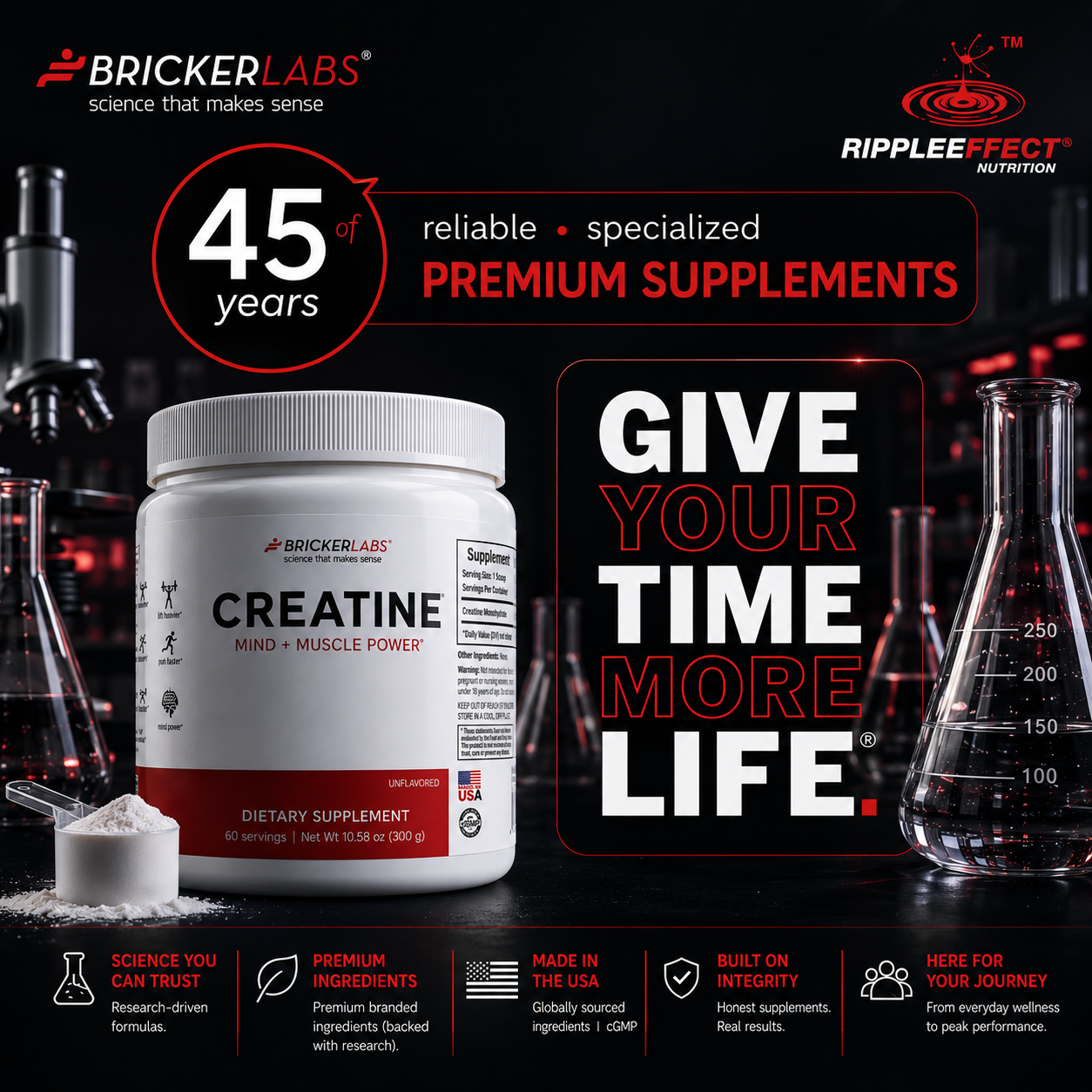 Creatine Monohydrate Powder – 5g per serving