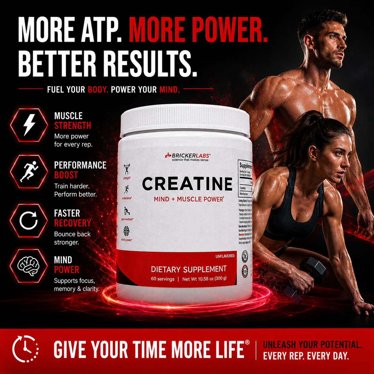 Creatine Monohydrate Powder – 5g per serving