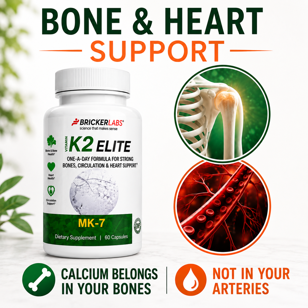 Vitamin K2 Elite – MK-7 Supplement 160mcg