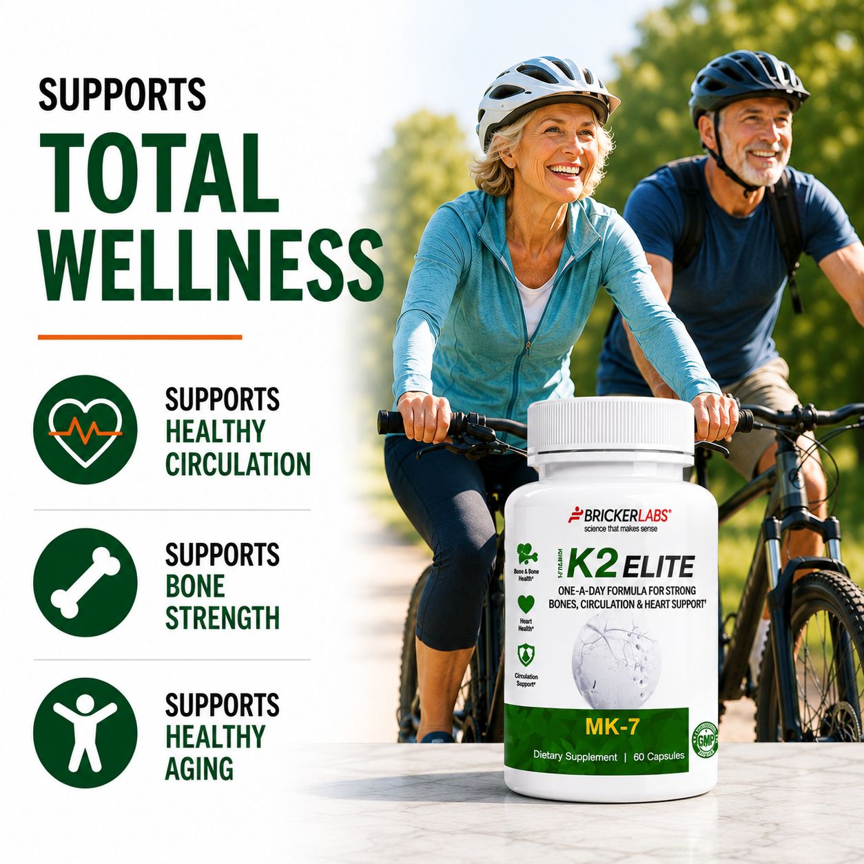 Vitamin K2 Elite – MK-7 Supplement 160mcg