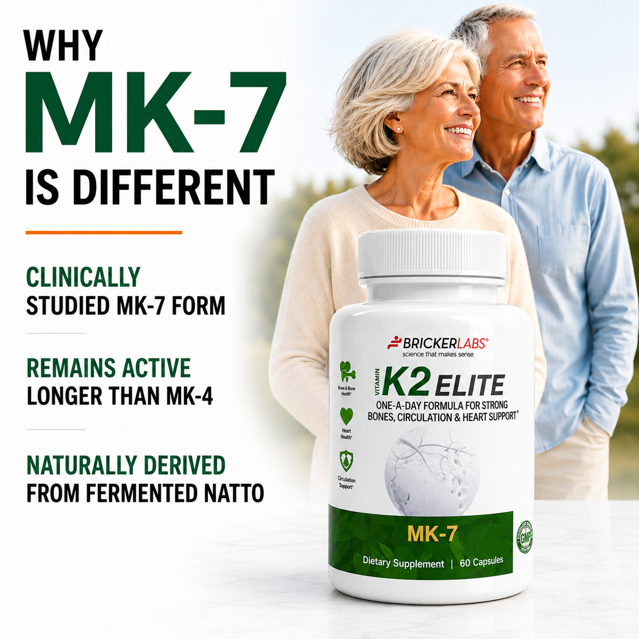 Vitamin K2 Elite – MK-7 Supplement 160mcg