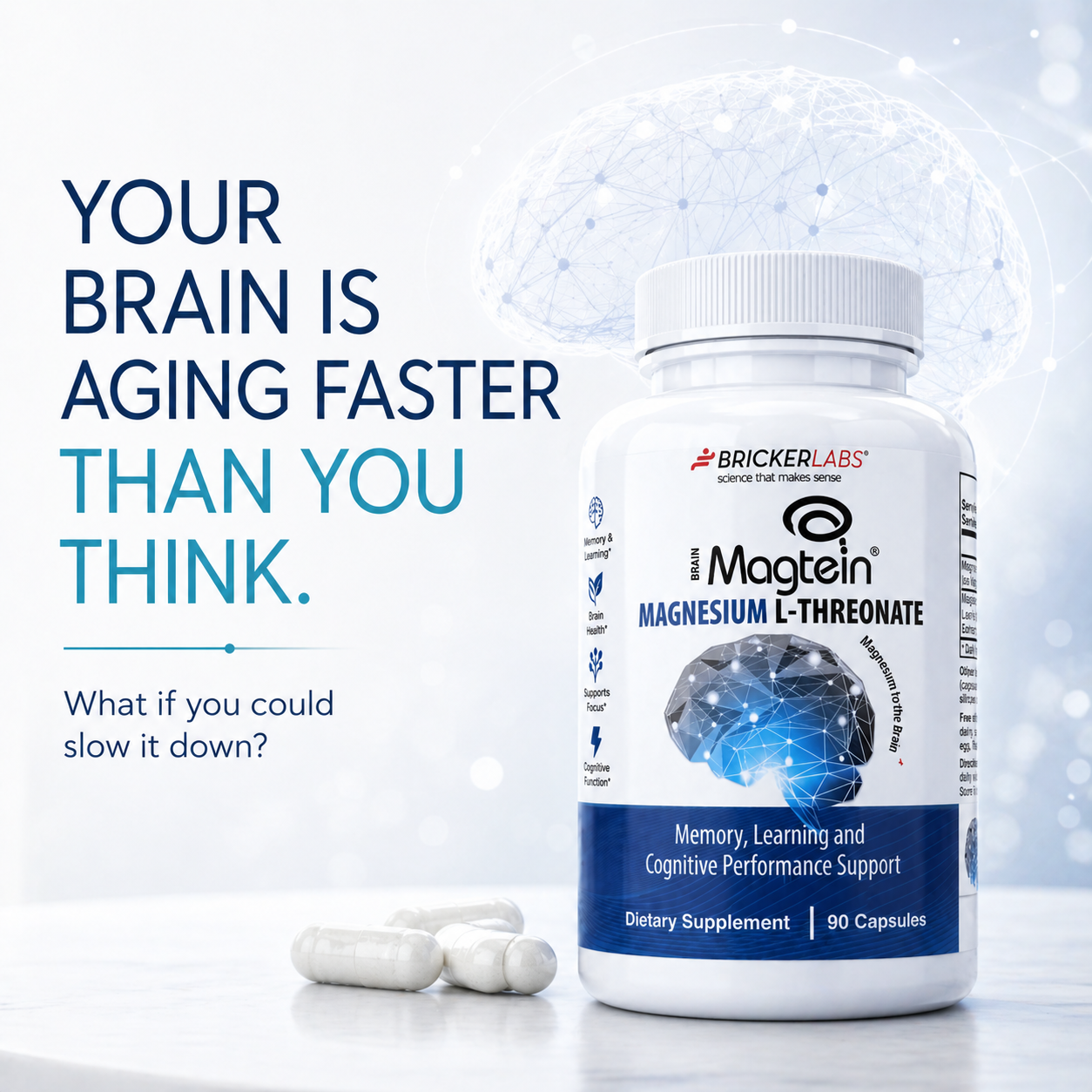 MAGTEIN │Magnesium L Threonate - Memory and Learning Brain Health Supplement