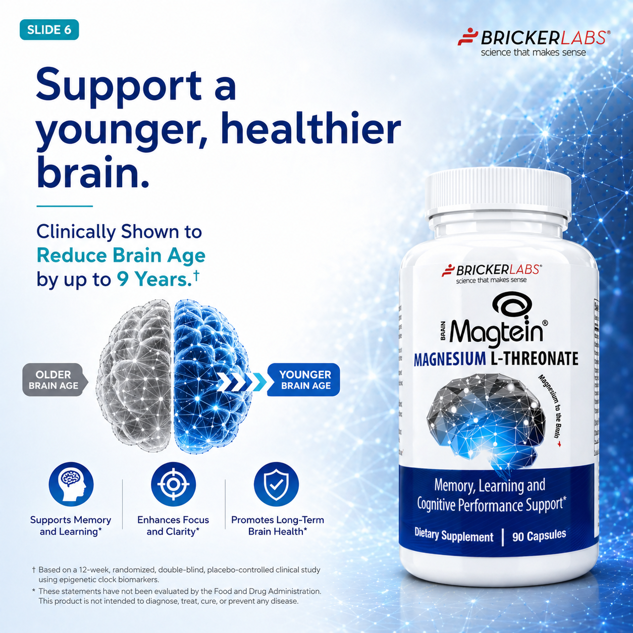 MAGTEIN │Magnesium L Threonate - Memory and Learning Brain Health Supplement