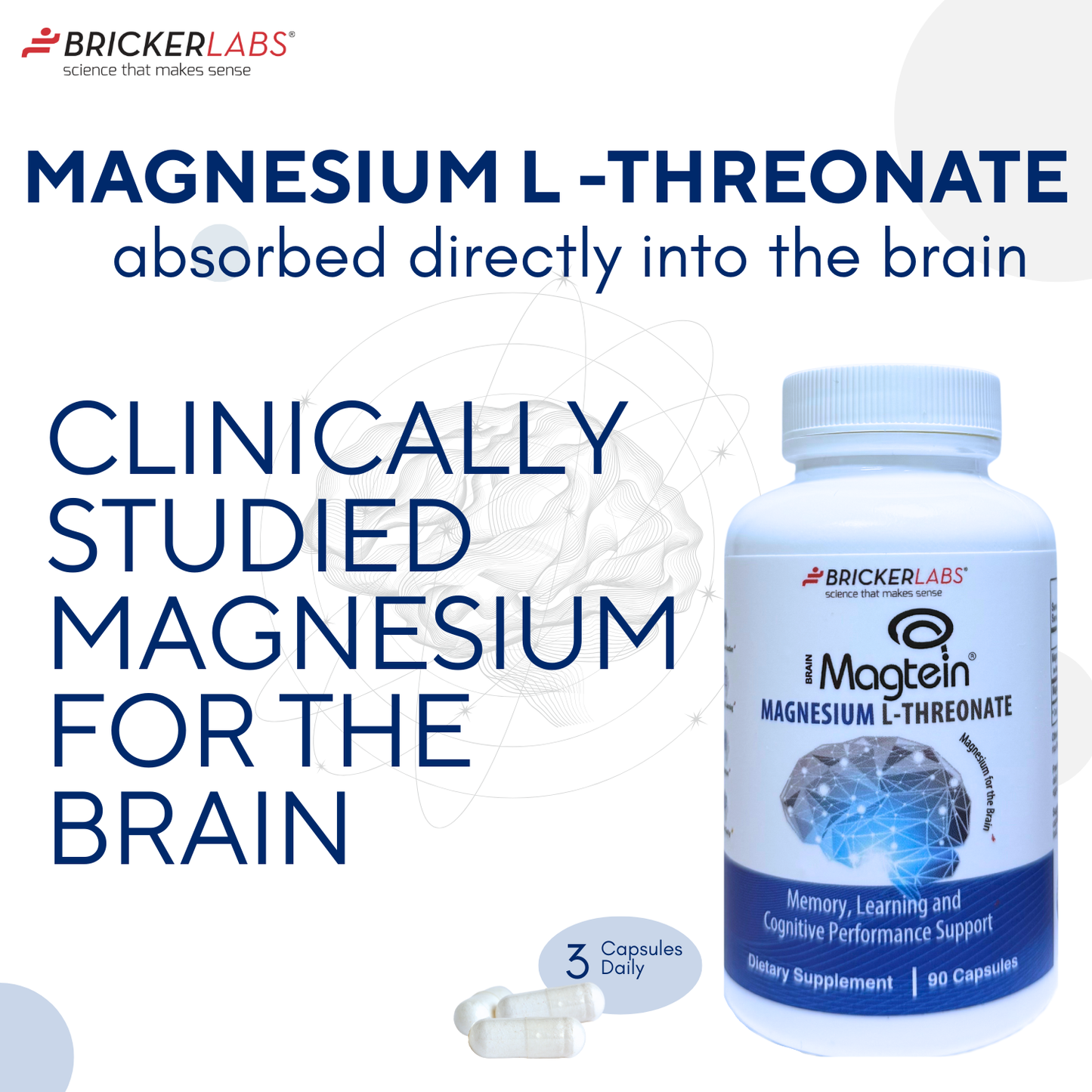 MAGTEIN │Magnesium L Threonate - Memory and Learning Brain Health Supplement