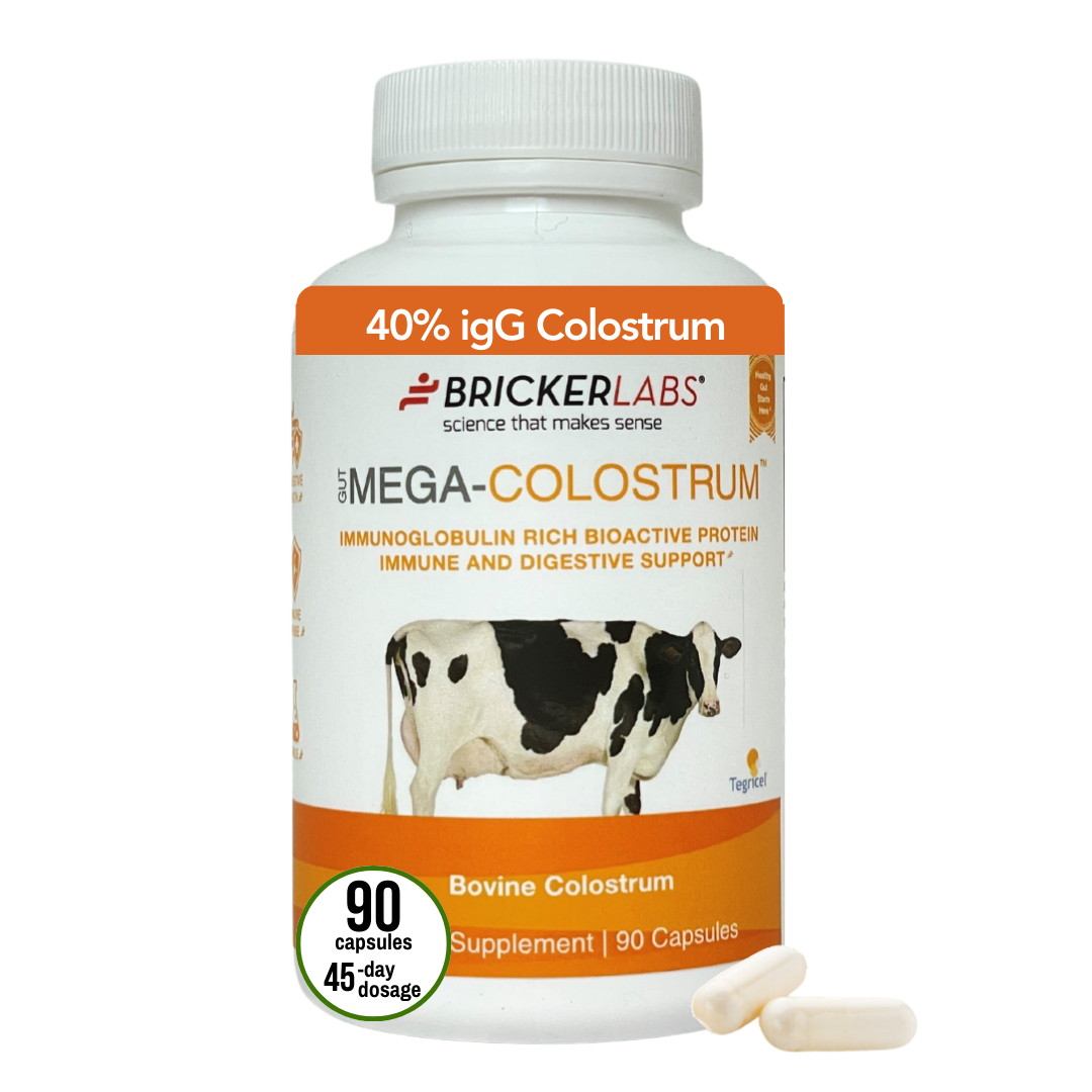 Mega-Colostrum Capsules, Gut Health, Immune Health, Healthy Skin & Hair 1000mg bovine colostrum 90 capsules