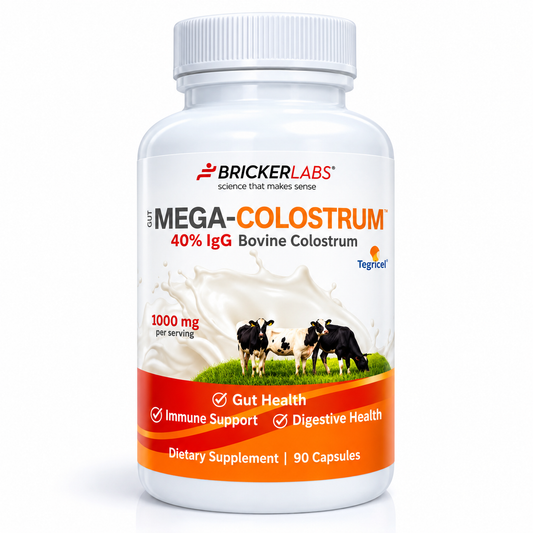 Mega-Colostrum Capsules, Gut Health, Immune Health, Healthy Skin & Hair 1000mg bovine colostrum 90 capsules