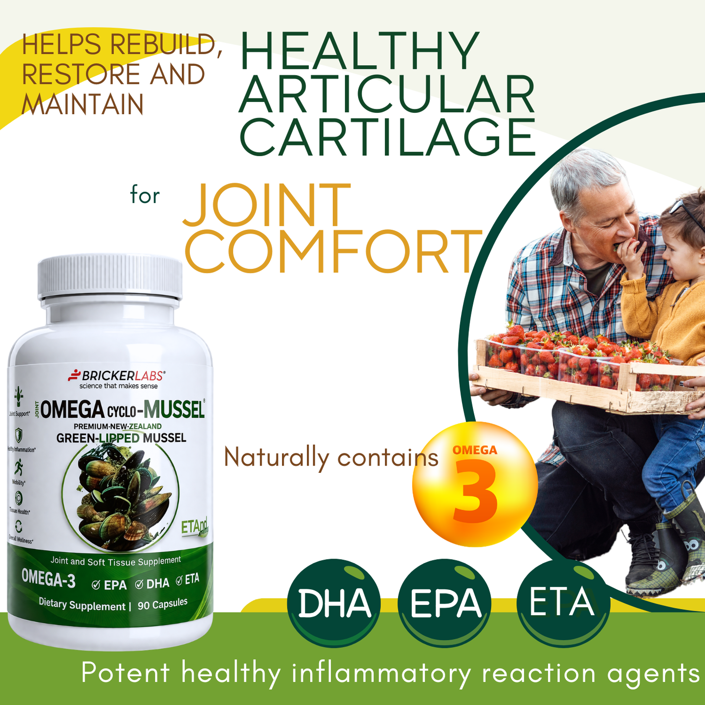 Omega Cyclo - Mussel │Premium New Zealand Green Lipped Mussel Joint Health Supplement