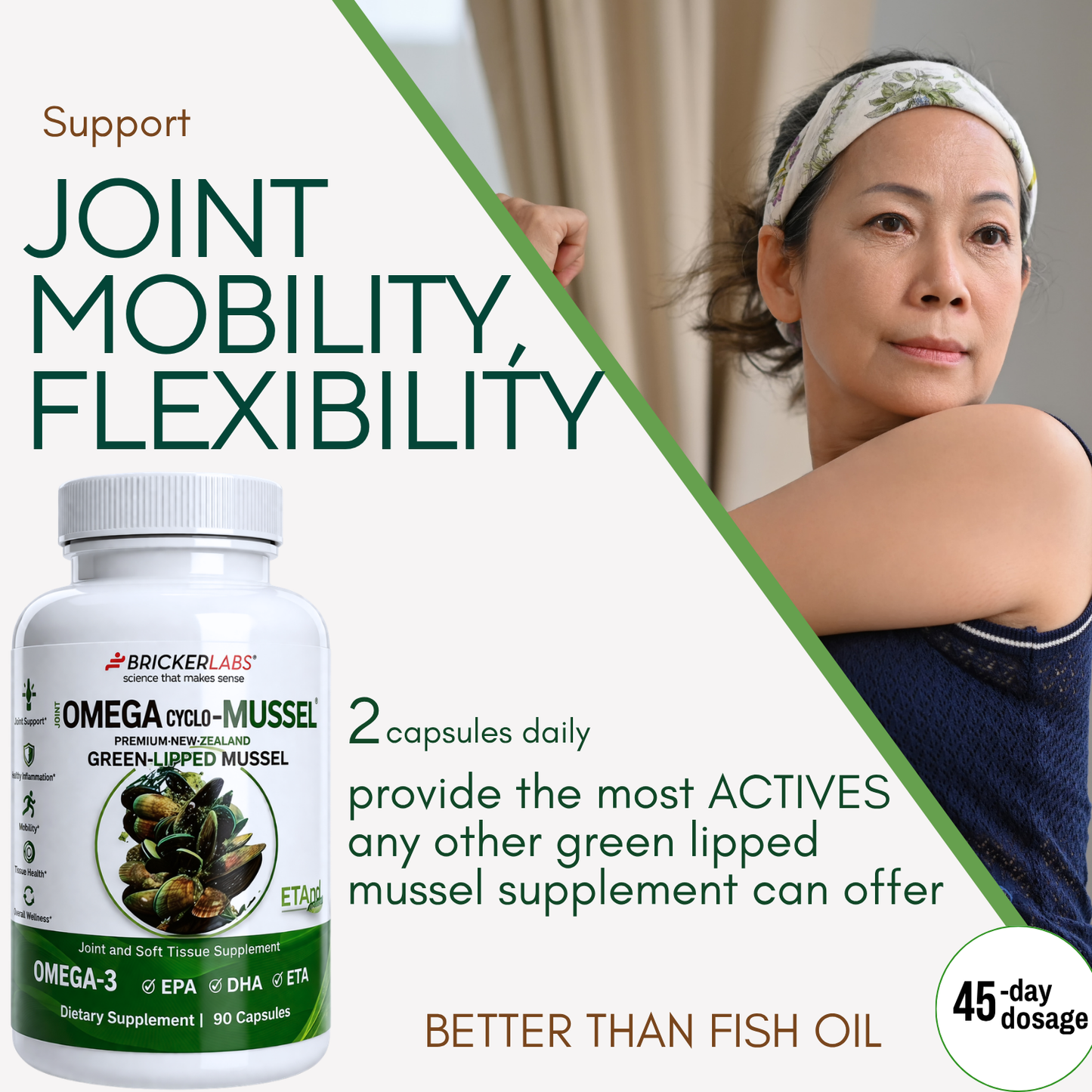 Omega Cyclo - Mussel │Premium New Zealand Green Lipped Mussel Joint Health Supplement