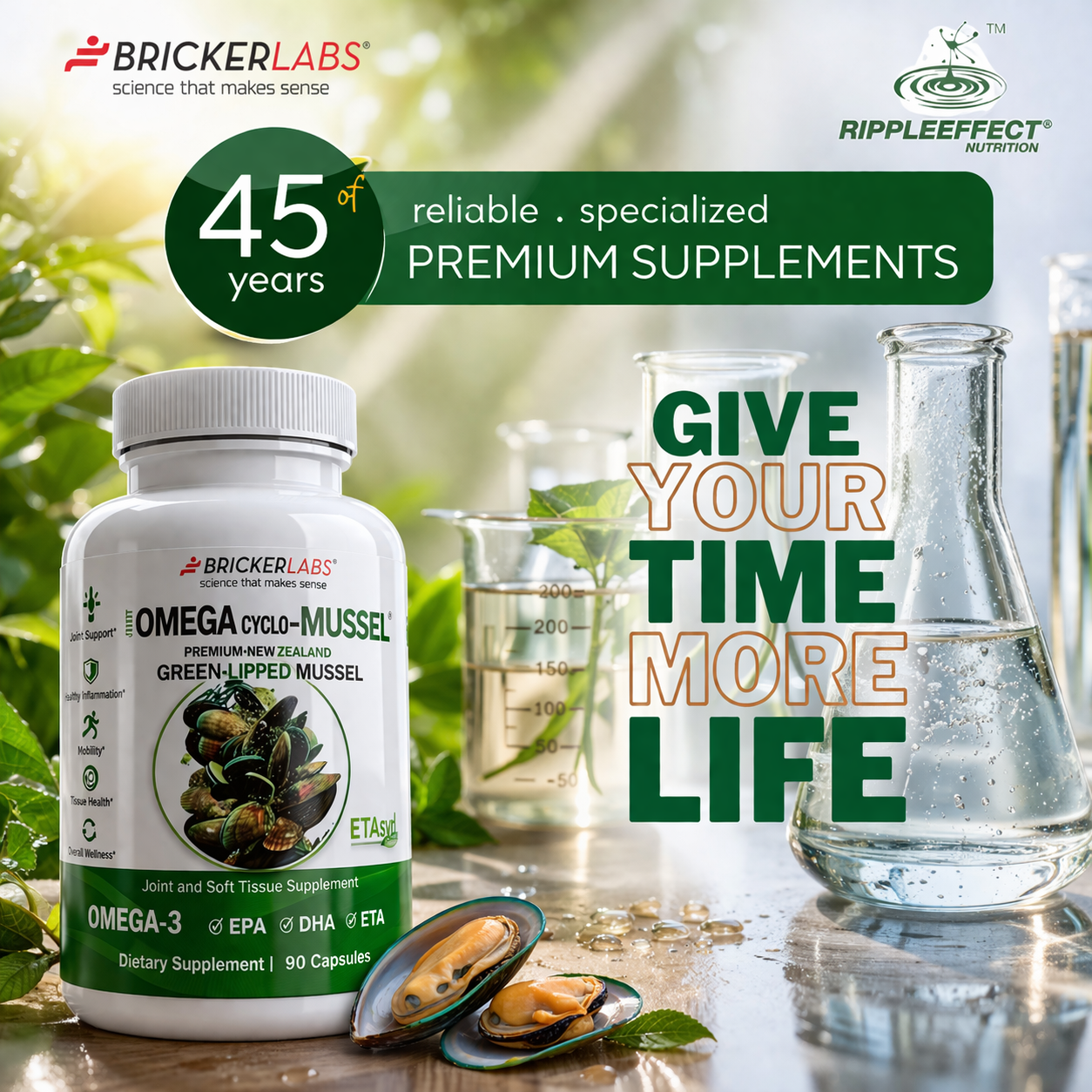 Omega Cyclo - Mussel │Premium New Zealand Green Lipped Mussel Joint Health Supplement