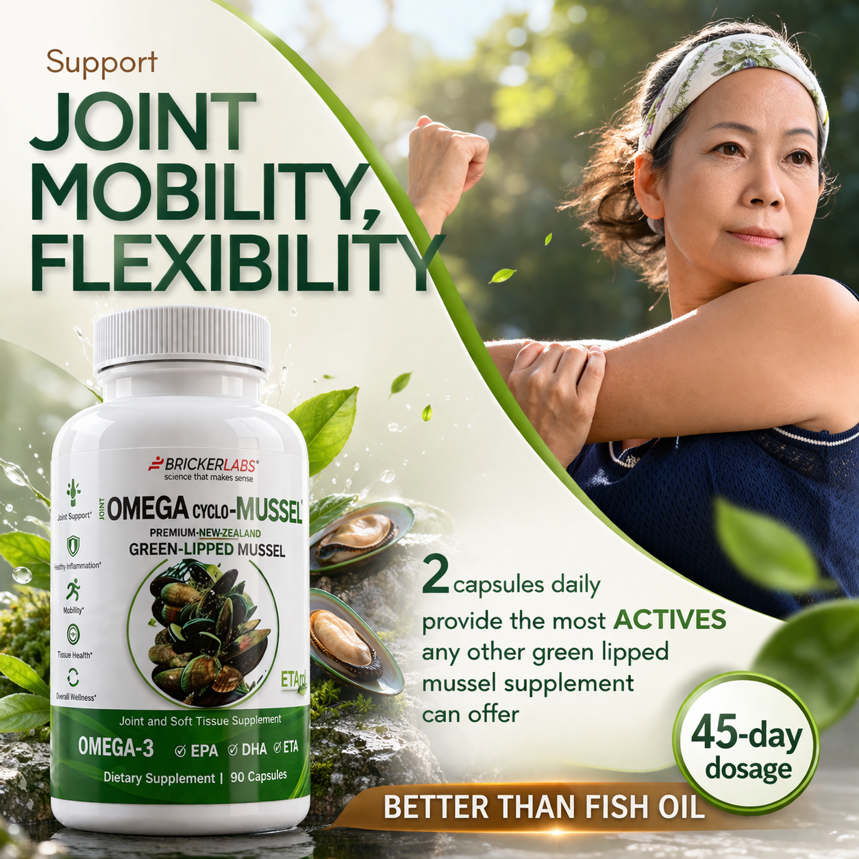 Omega Cyclo - Mussel │Premium New Zealand Green Lipped Mussel Joint Health Supplement