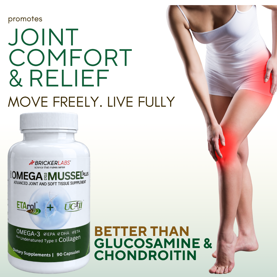 Omega Cyclo-Mussel Plus™ | Premium NZ Green Lipped Mussel plus UC-II 90ct