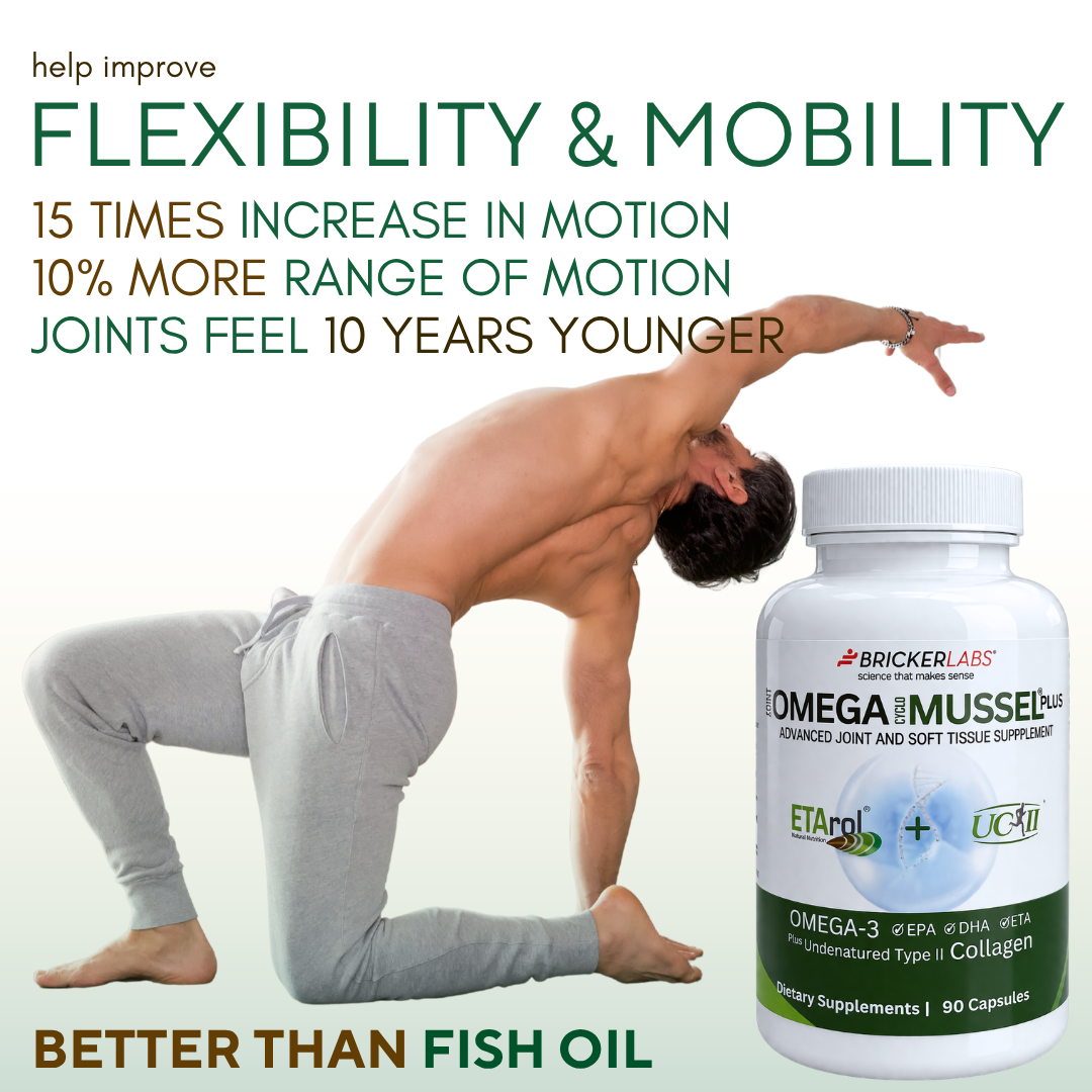 Omega Cyclo-Mussel Plus™ | Premium NZ Green Lipped Mussel plus UC-II 90ct