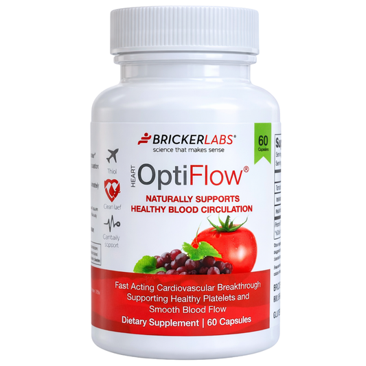 OptiFlow Blood Circulation Vitamins, Naturally Supports Healthy Blood Flow. Blood Optimizer Supplement