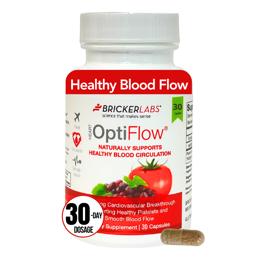 OptiFlow Blood Circulation Vitamins, Naturally Supports Healthy Blood Flow. Blood Optimizer Supplement