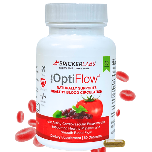 OptiFlow Blood Circulation Vitamins, Naturally Supports Healthy Blood Flow. Blood Optimizer Supplement
